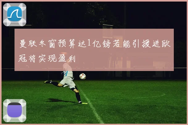 曼联冬窗预算达1亿镑若能引援进欧冠将实现盈利